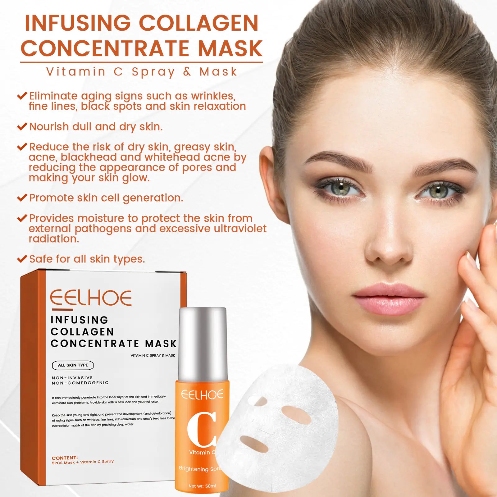 EELHOE Collagen Anti-Aging Face Mask Spray